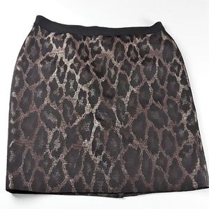 Ann Taylor Animal Print Skirt